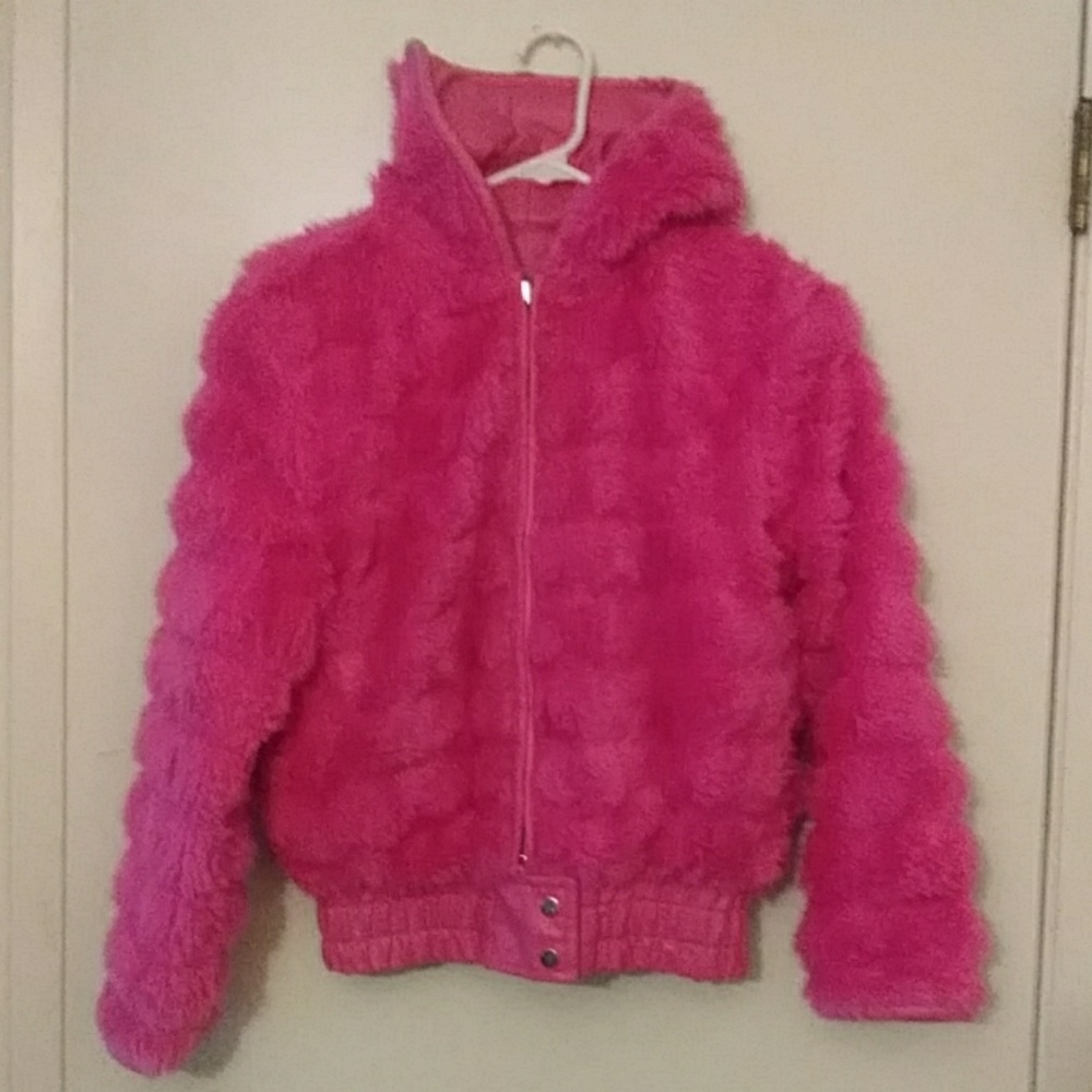 Pink Platinum Fur Jacket